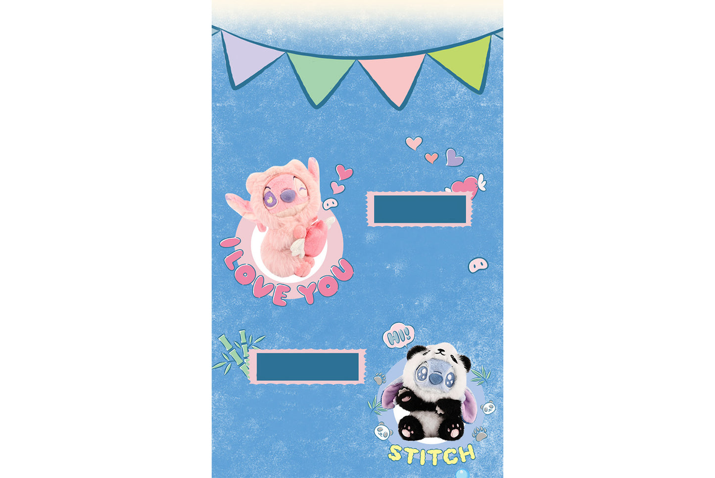 **Lilo & Stitch Series Animal Party Plush Charm Blind Box**