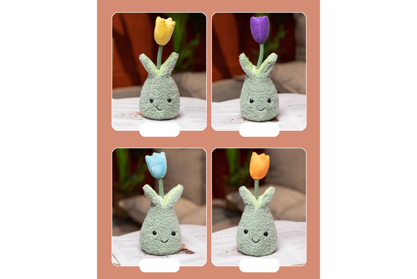 **Cute Simulated Tulip Flower | Home Decor Plush Toy**