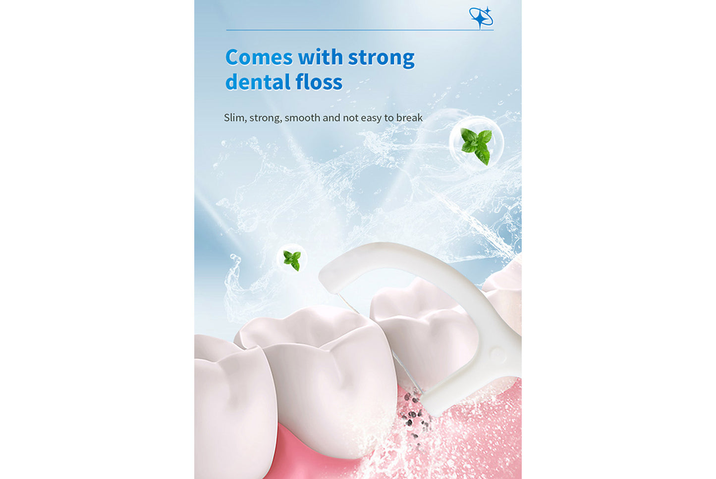 Blasting bead toothbrush portable package