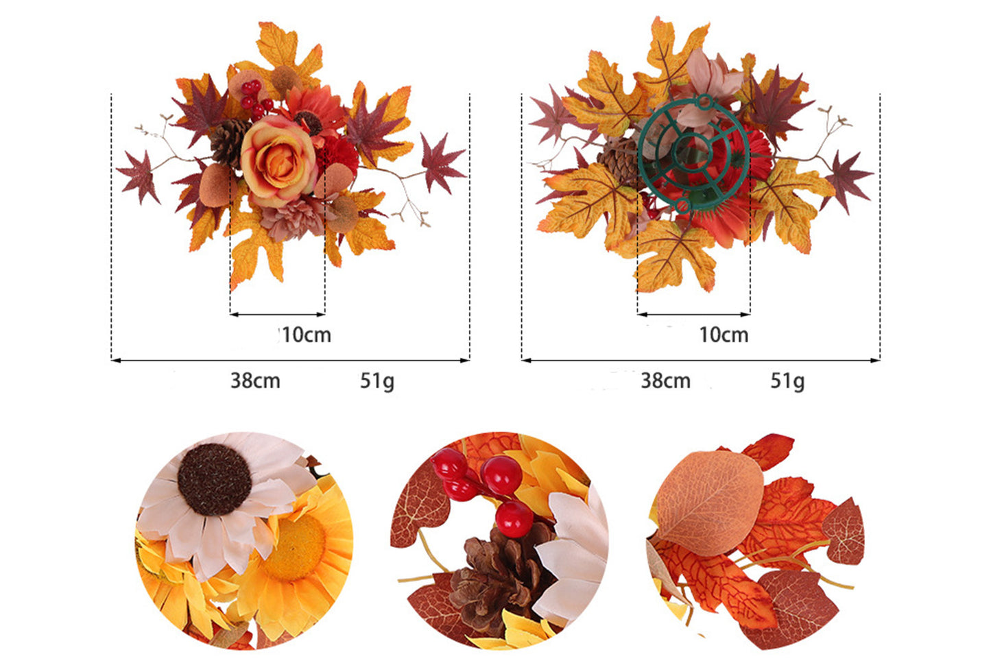 Autumn Simulated Maple Leaf Ornaments