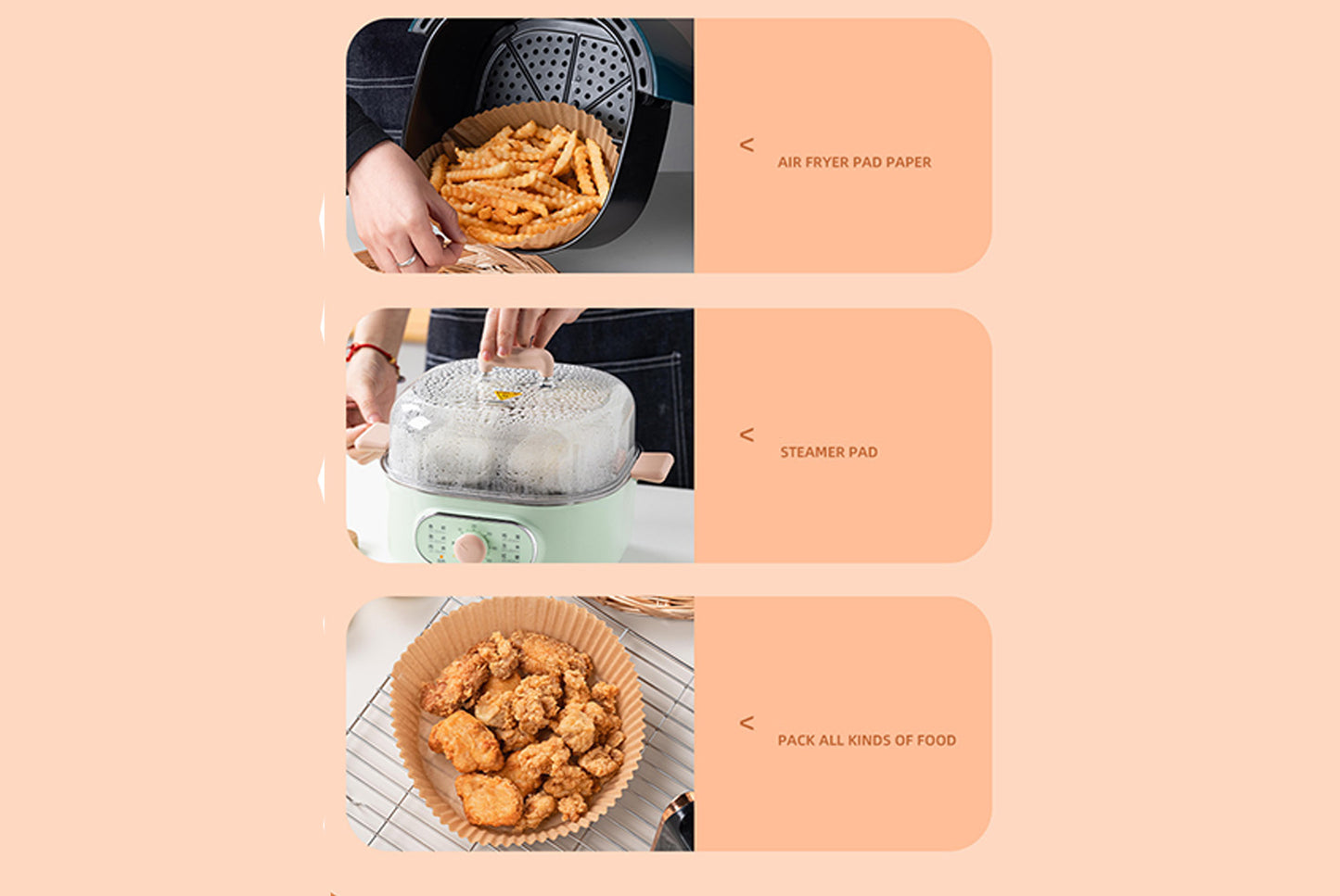 Silicone oil paper plate for air fryer