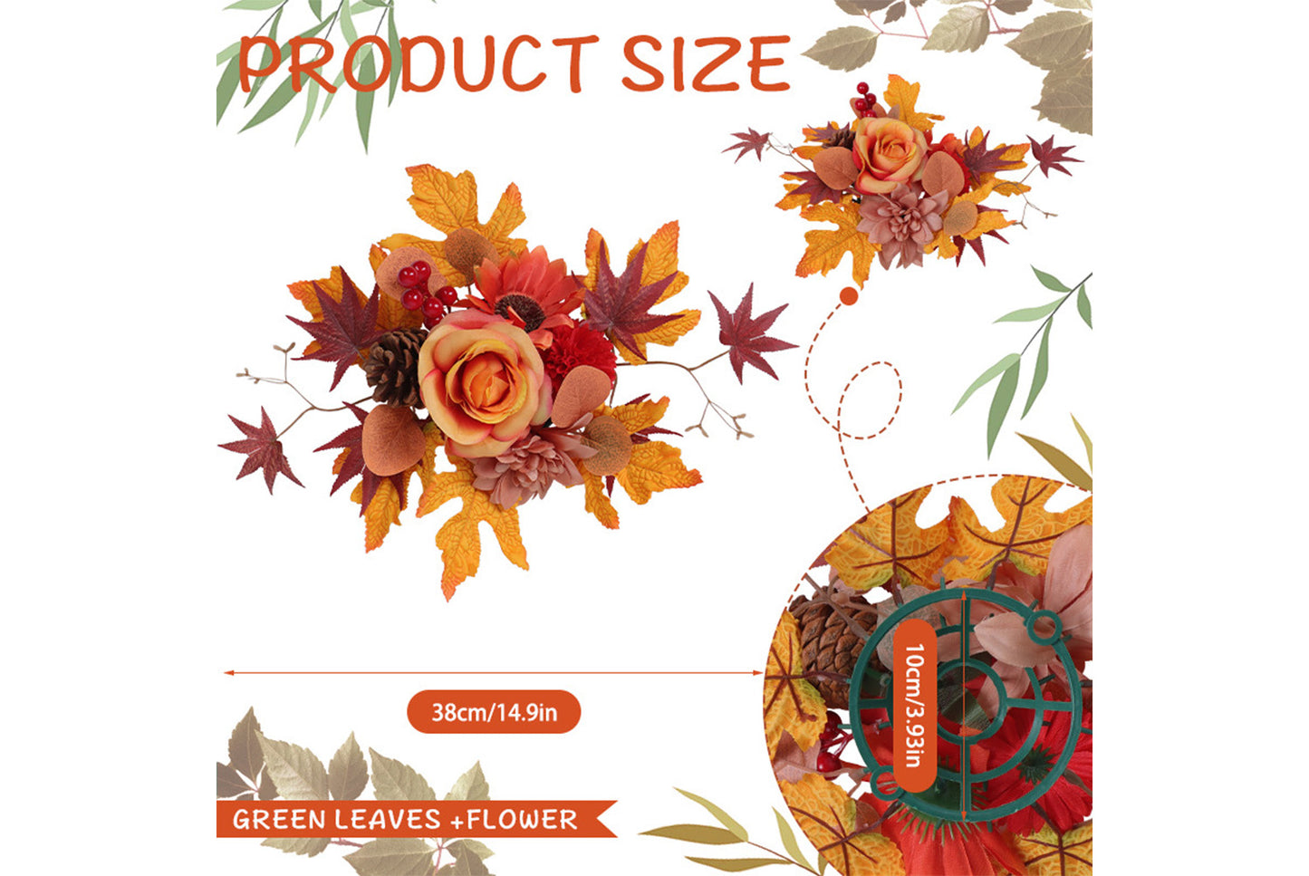 Autumn Simulated Maple Leaf Ornaments