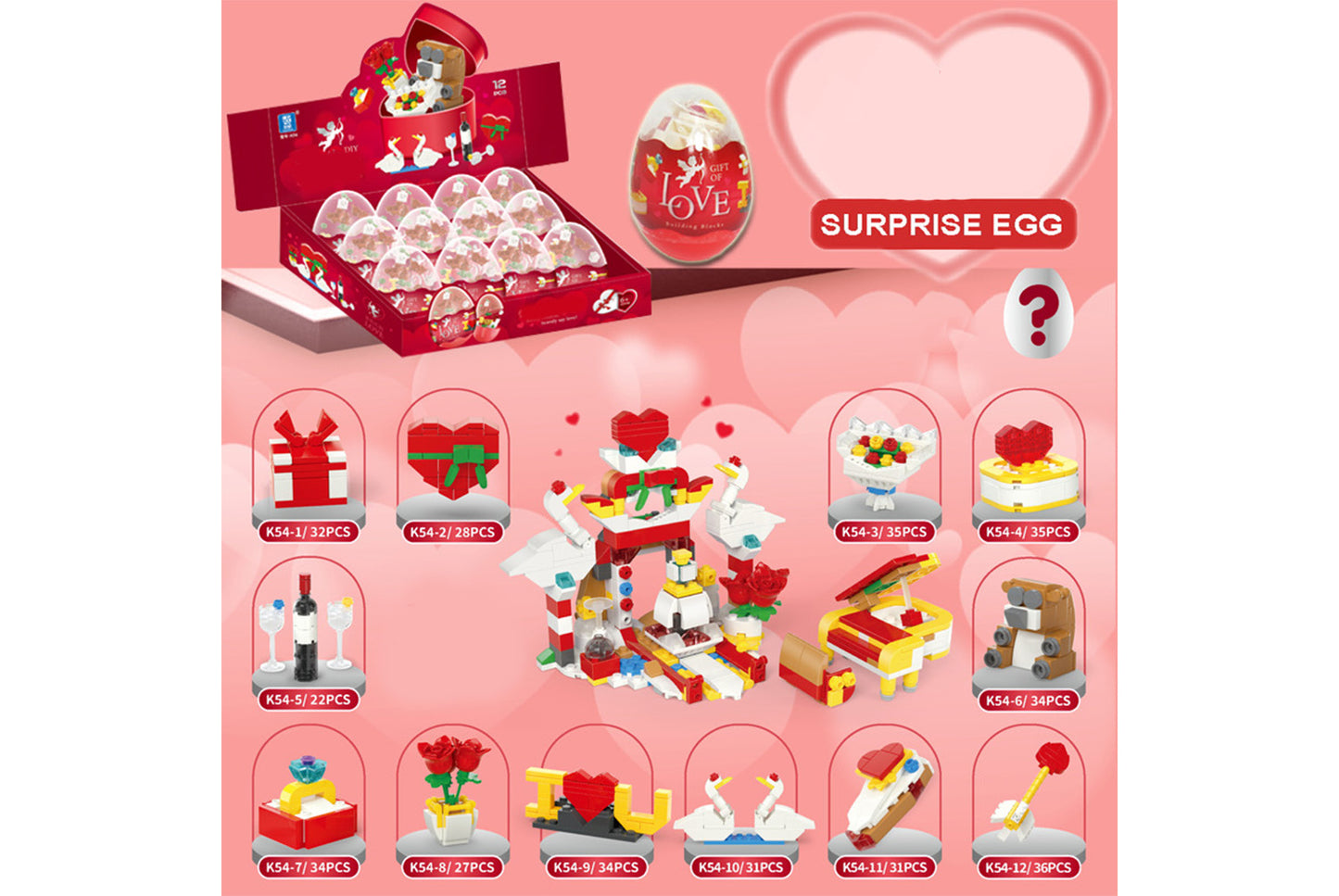 **Holiday Themed Gachapon Blind Box | Combinable Building Block Toy**