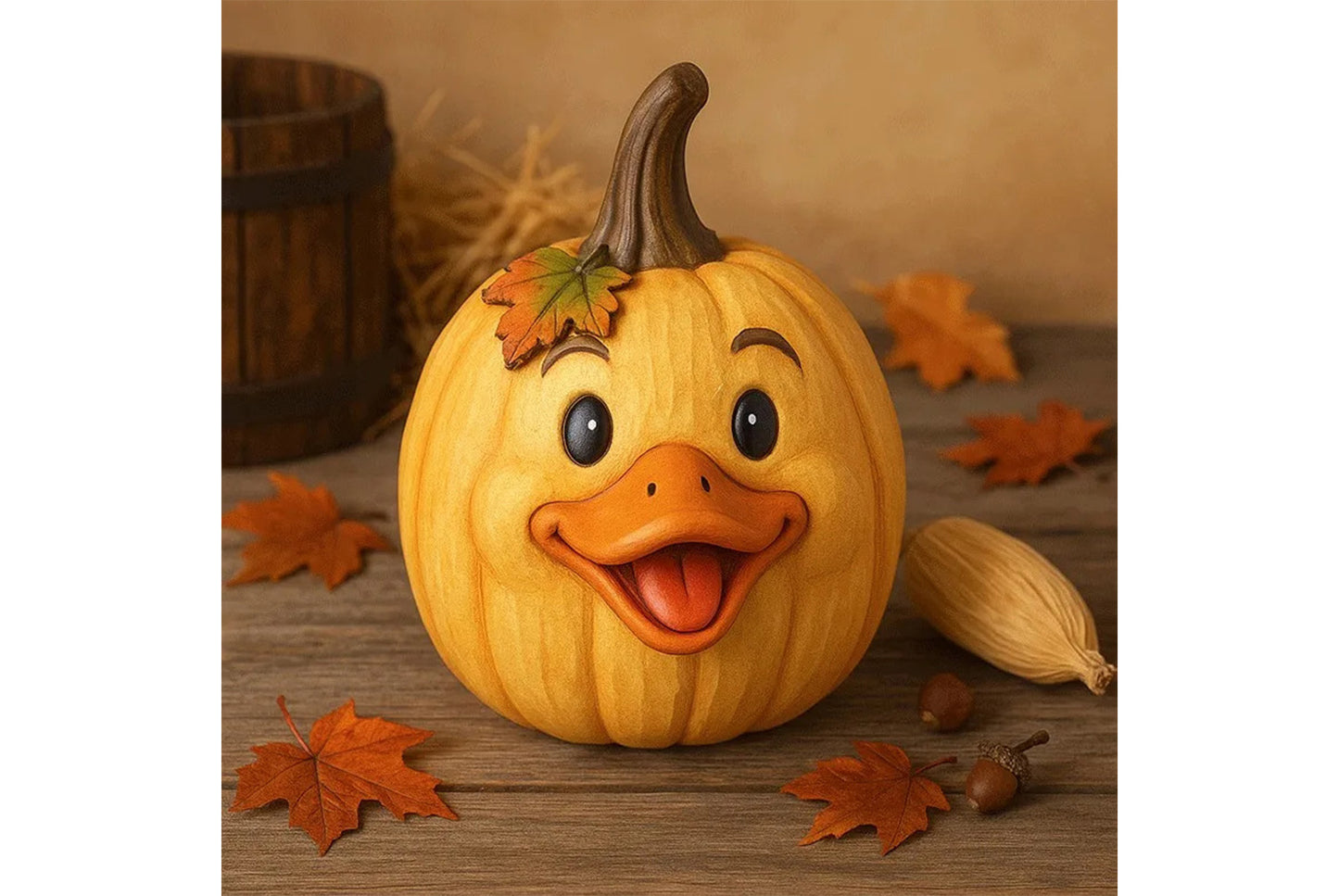 **Farm Animal Pumpkin Figurines | Resin Craft Set**