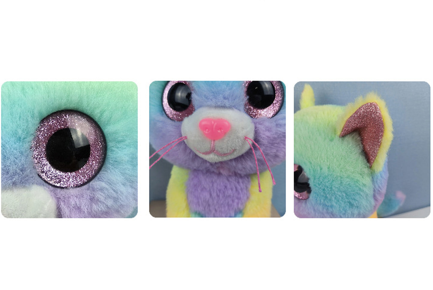 Rainbow Cat Plush | Chubby Plush Toy for Children's Birthday Gift