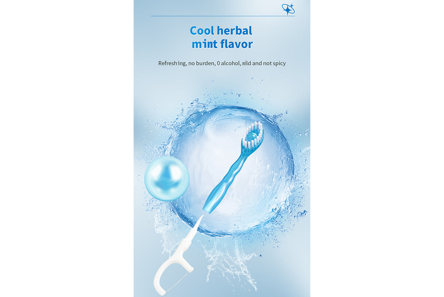Blasting bead toothbrush portable package