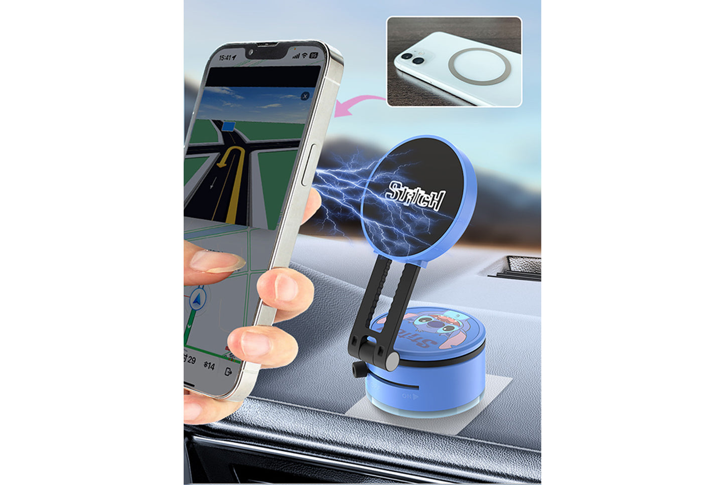 Stitch Vacuum Magnetic Phone Holder