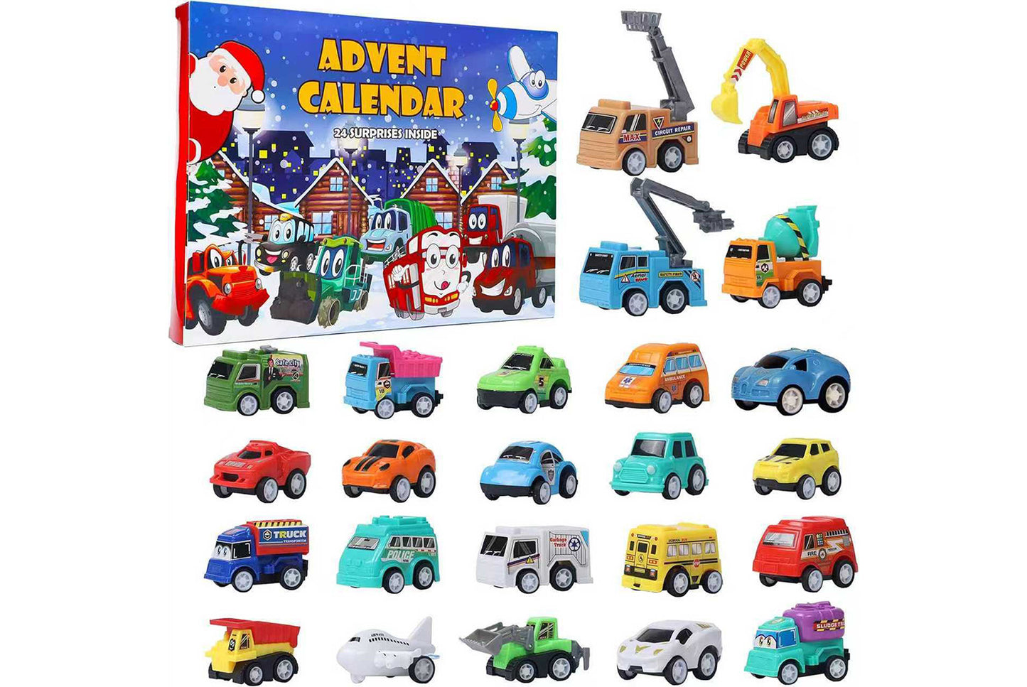 **Christmas Car Advent Calendar | 24-Piece Hole Blind Box**