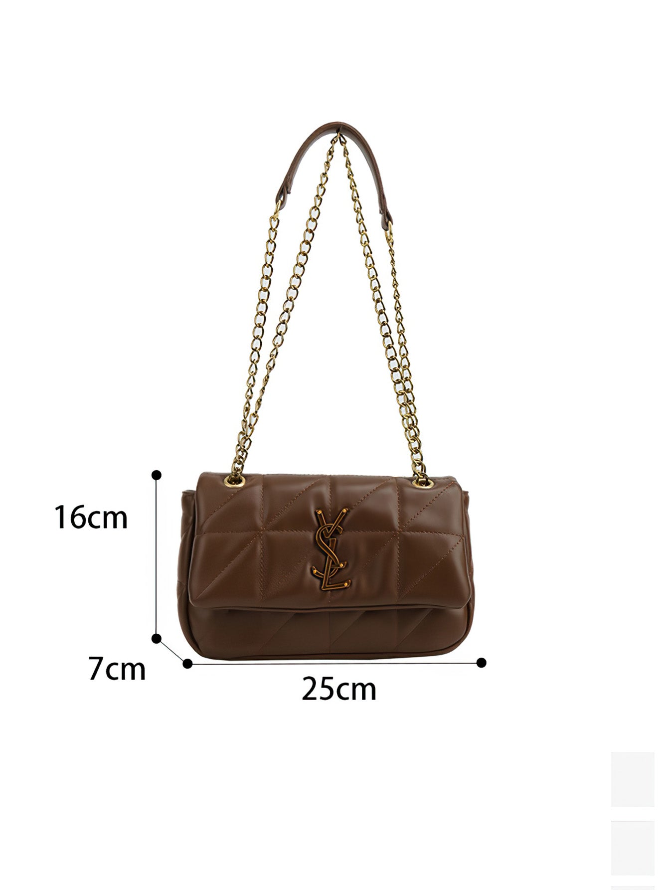 Elegant Quilted Chain Strap Shoulder Bag – The Perfect Blend of Style & Functionality - 4 colors