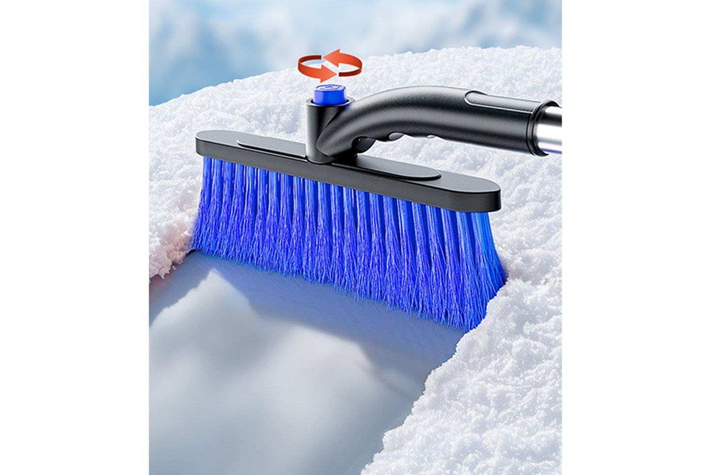 **3-in-1 Car Snow Shovel | Extendable De-icing Tool**