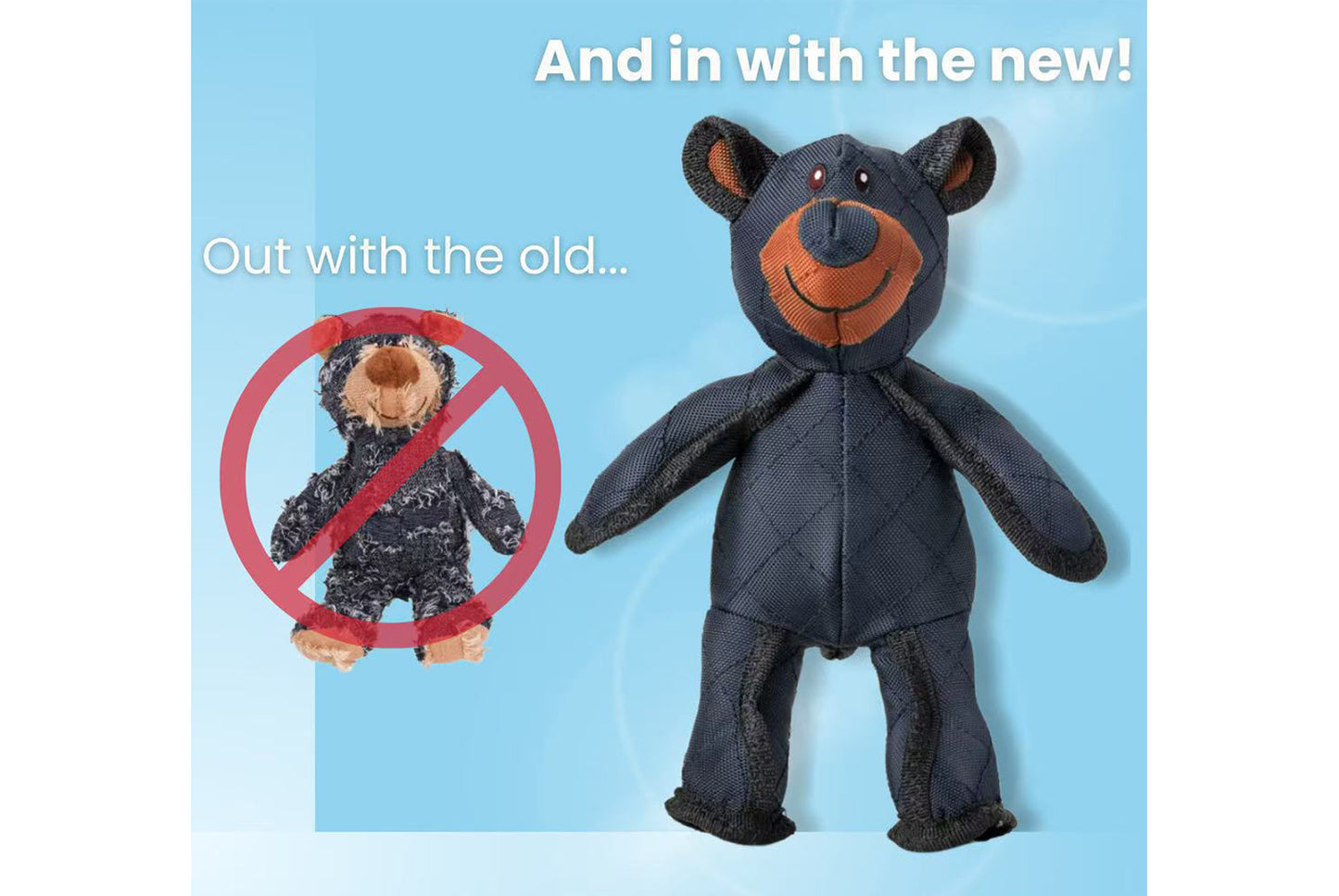 Mighty Bear Bite-Resistant Dog Squeaky Toy