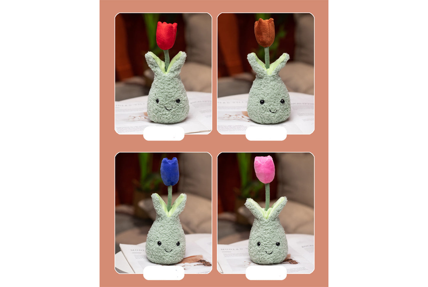 **Cute Simulated Tulip Flower | Home Decor Plush Toy**