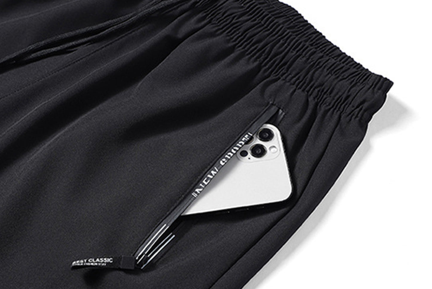 **Men's Ice Silk Pants - Cool, Breathable Casual Sweatpants**