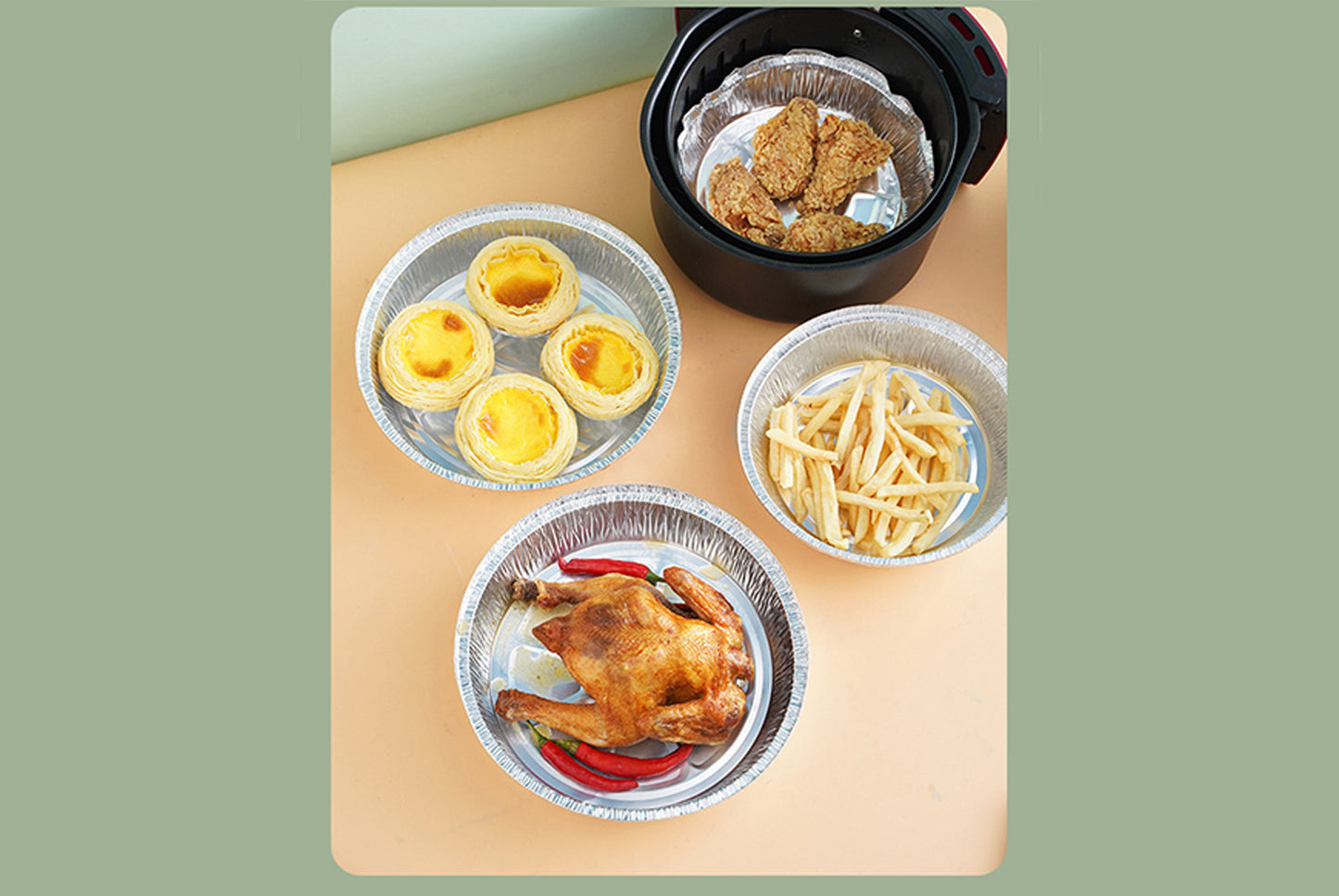 Thickened oven tin foil tray
