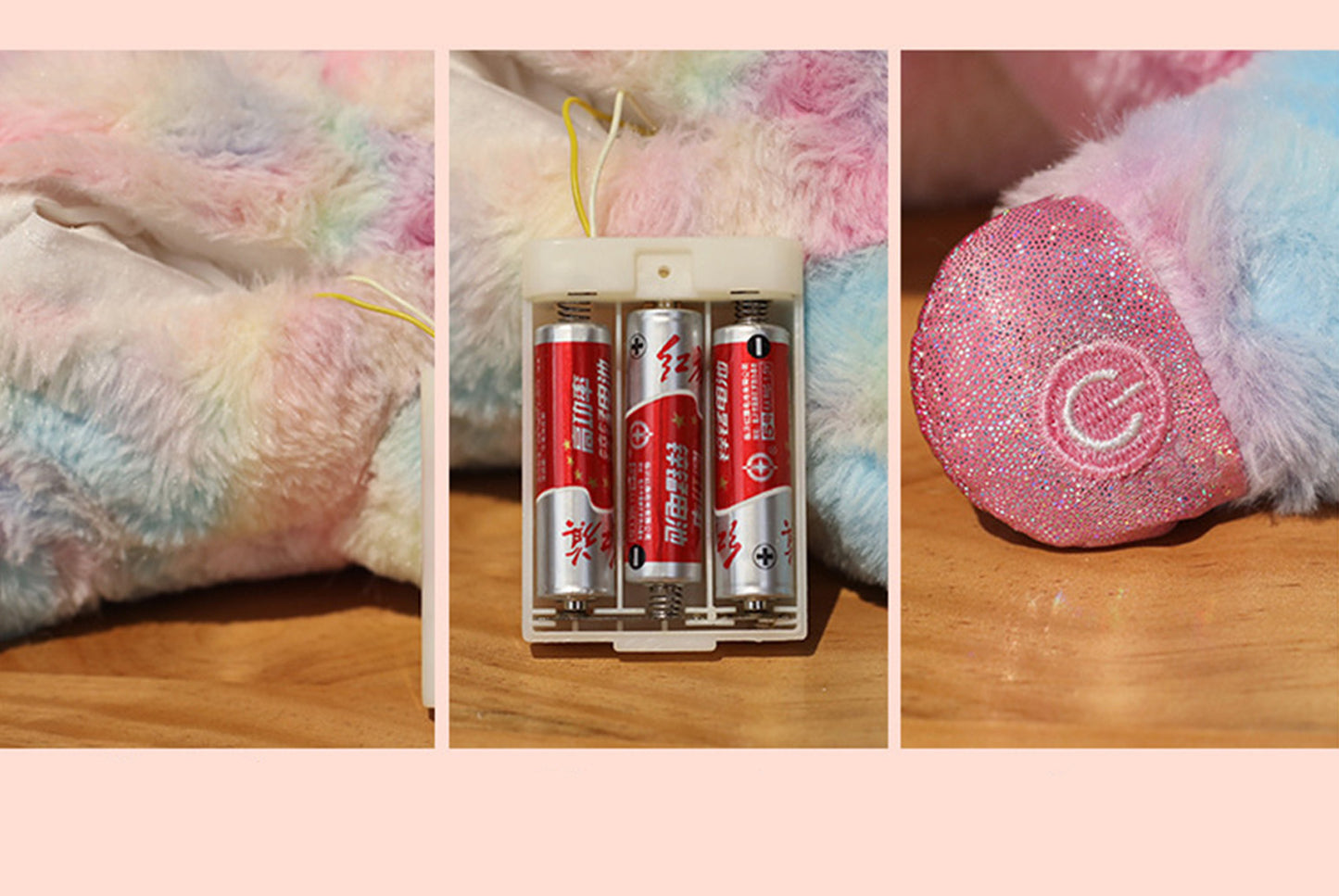 *Colorful Light-Up Unicorn Plush | Soothing Plush Toy Pillow for Girls**