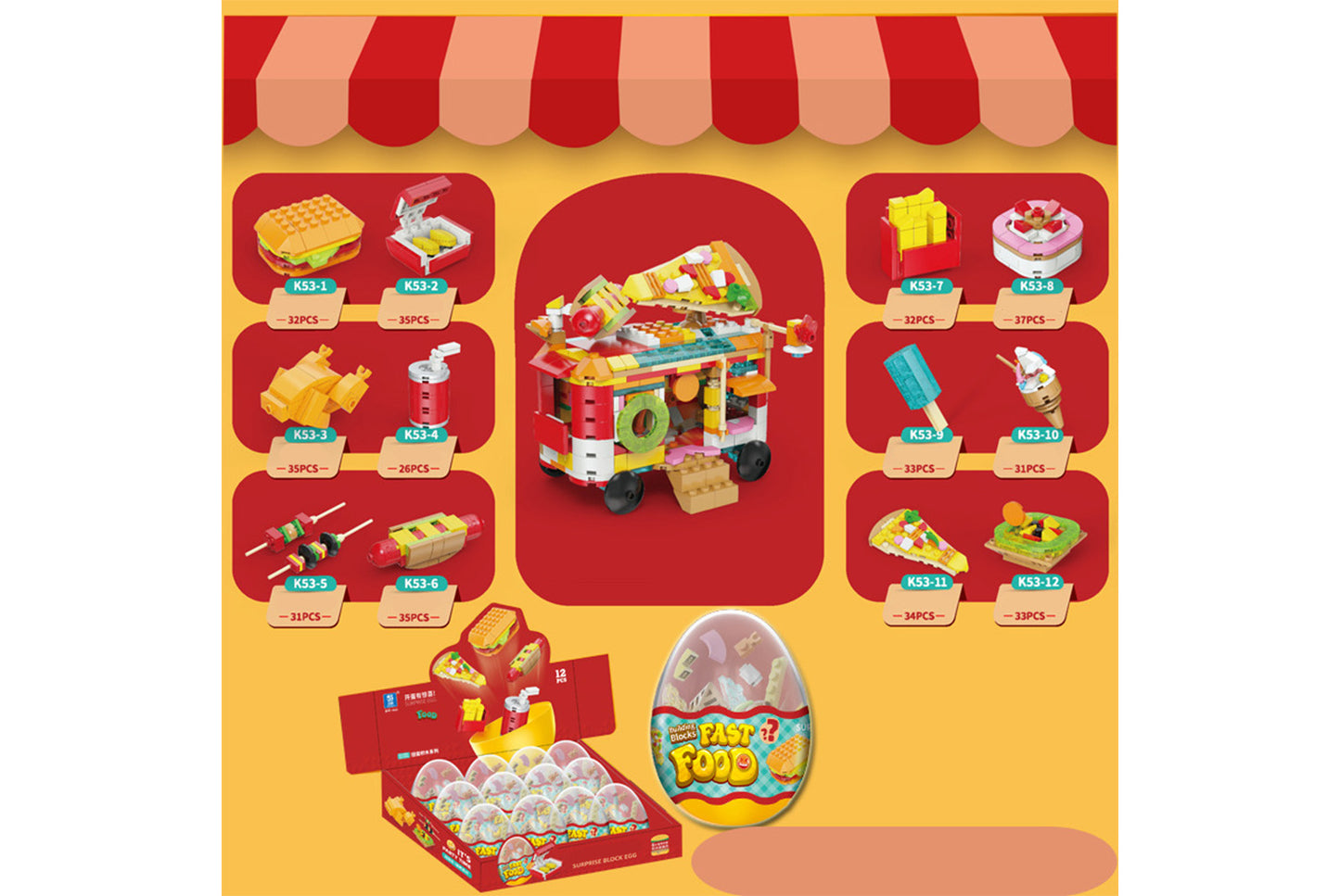 **Holiday Themed Gachapon Blind Box | Combinable Building Block Toy**