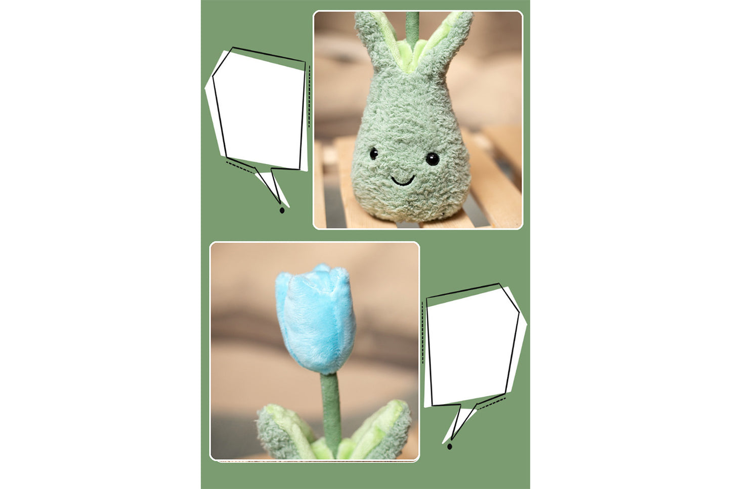 **Cute Simulated Tulip Flower | Home Decor Plush Toy**