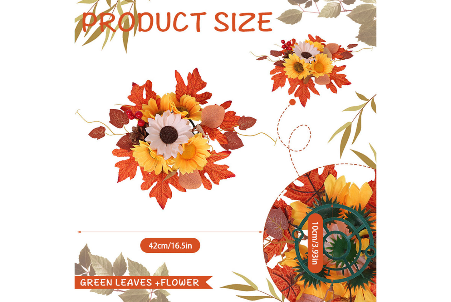 Autumn Simulated Maple Leaf Ornaments
