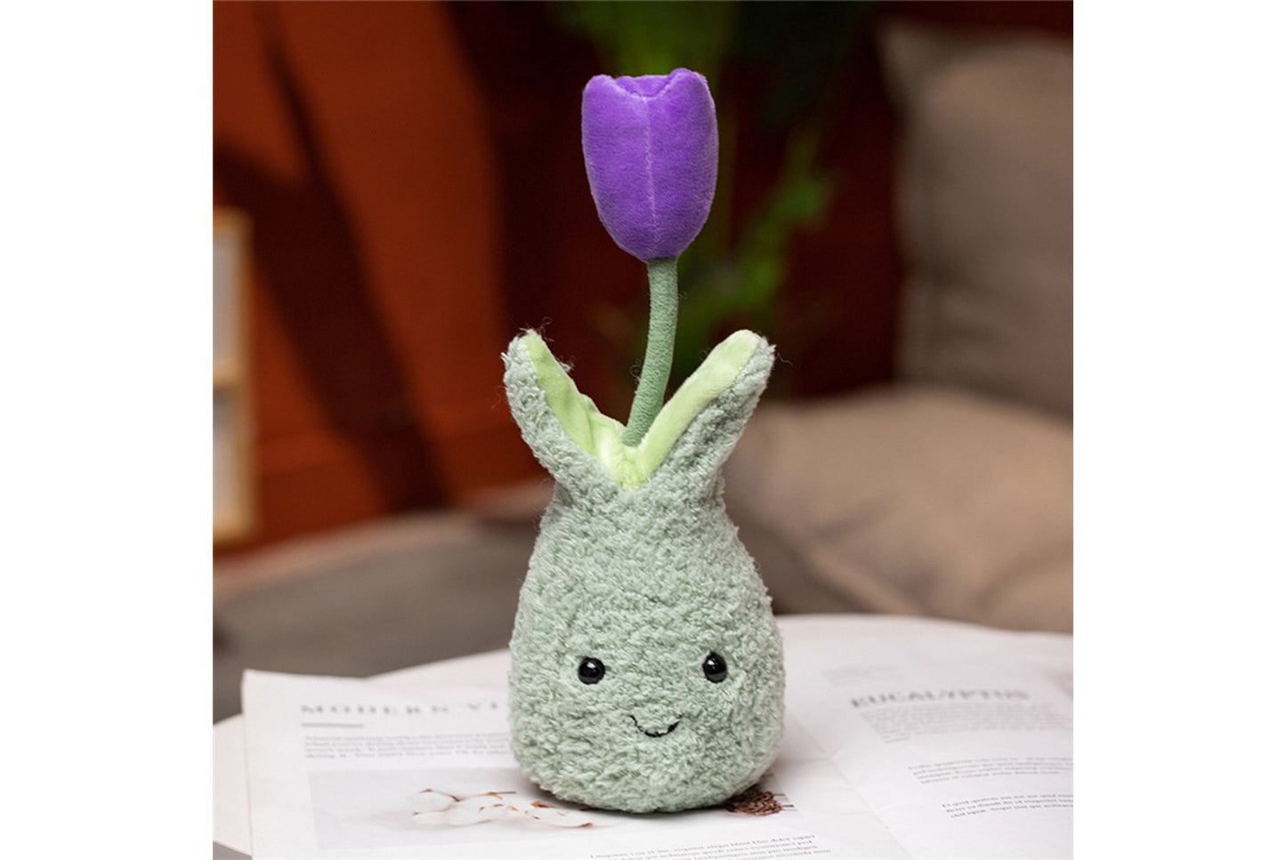 **Cute Simulated Tulip Flower | Home Decor Plush Toy**