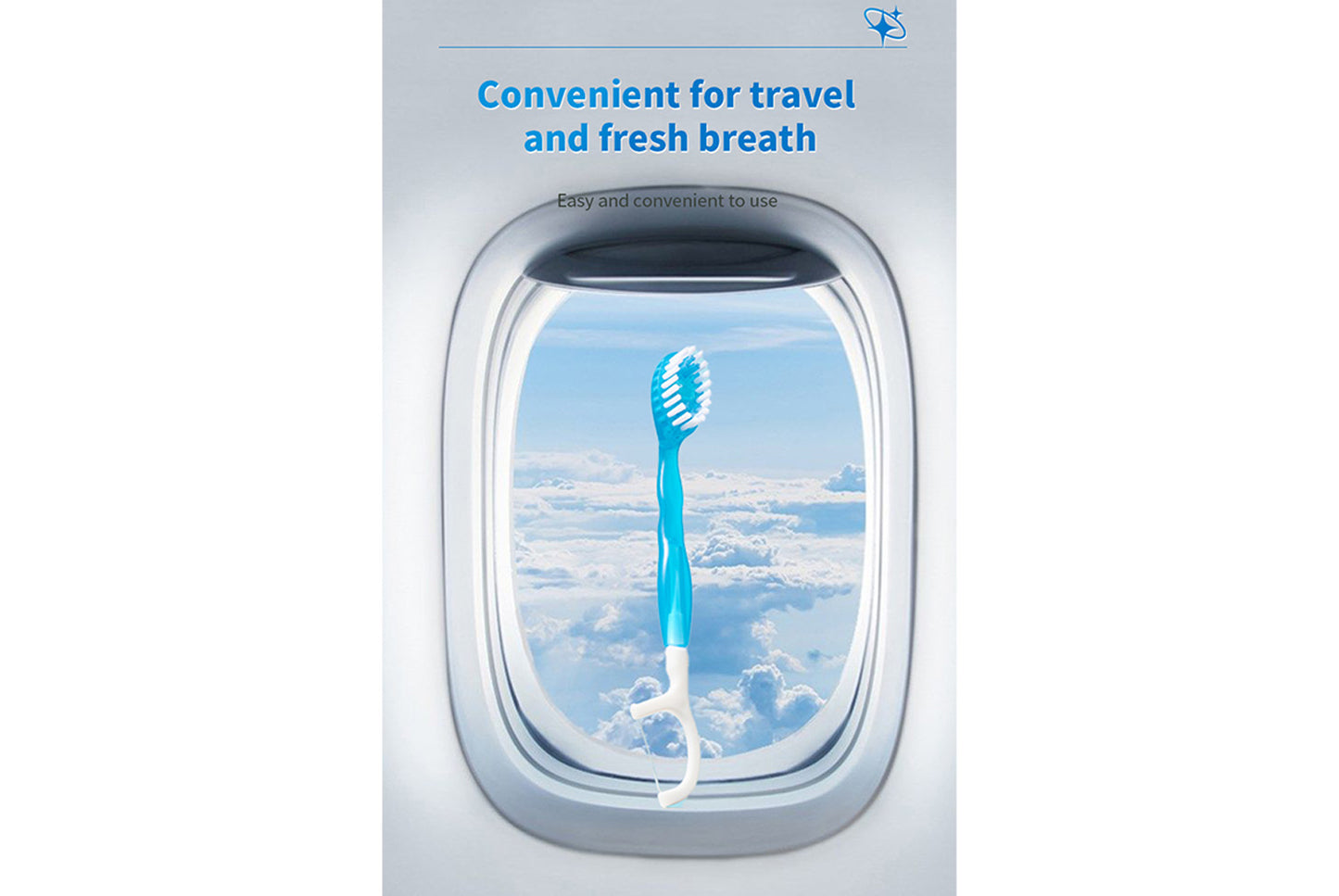 Blasting bead toothbrush portable package