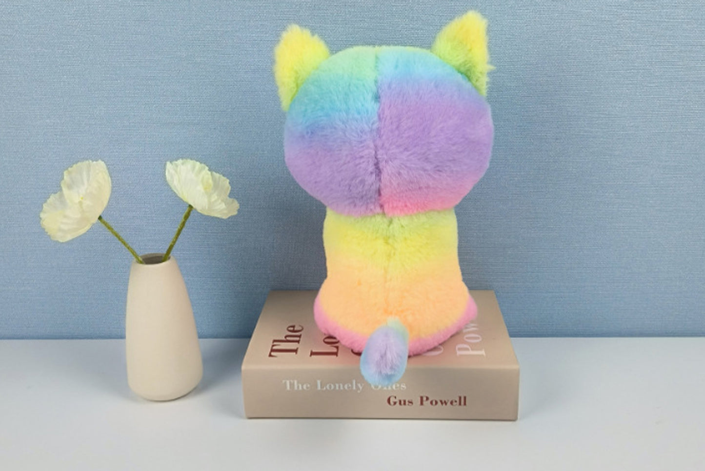 Rainbow Cat Plush | Chubby Plush Toy for Children's Birthday Gift