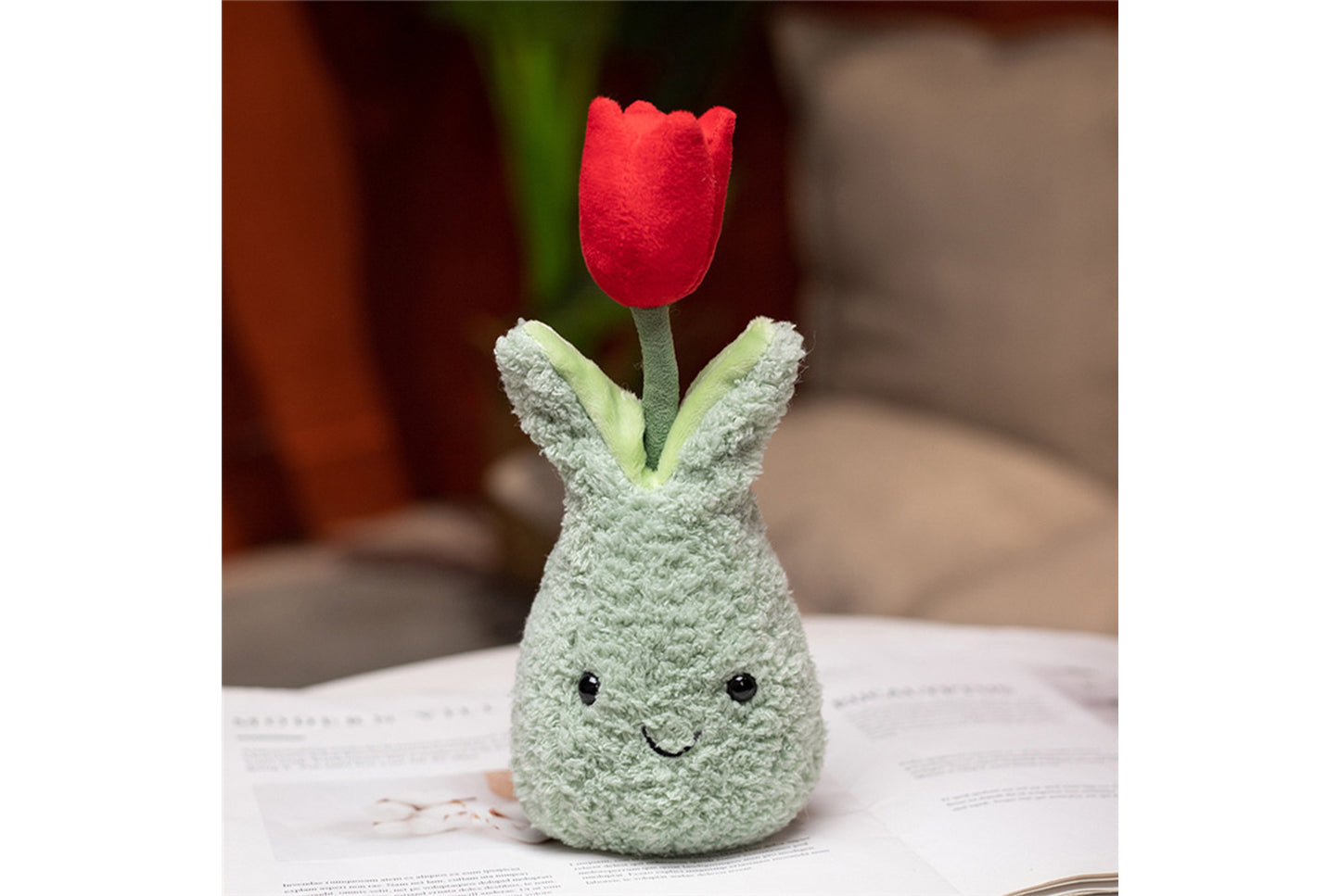 **Cute Simulated Tulip Flower | Home Decor Plush Toy**