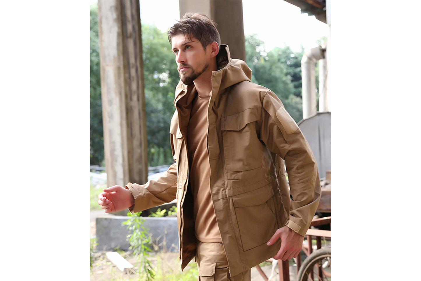 **M65 Tactical Mid-Length Windproof and Waterproof Jacket**