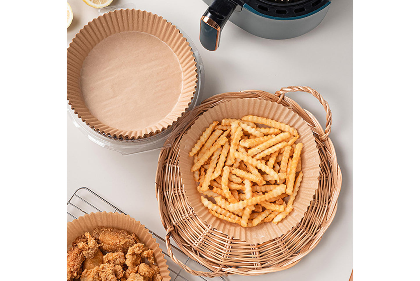 Silicone oil paper plate for air fryer