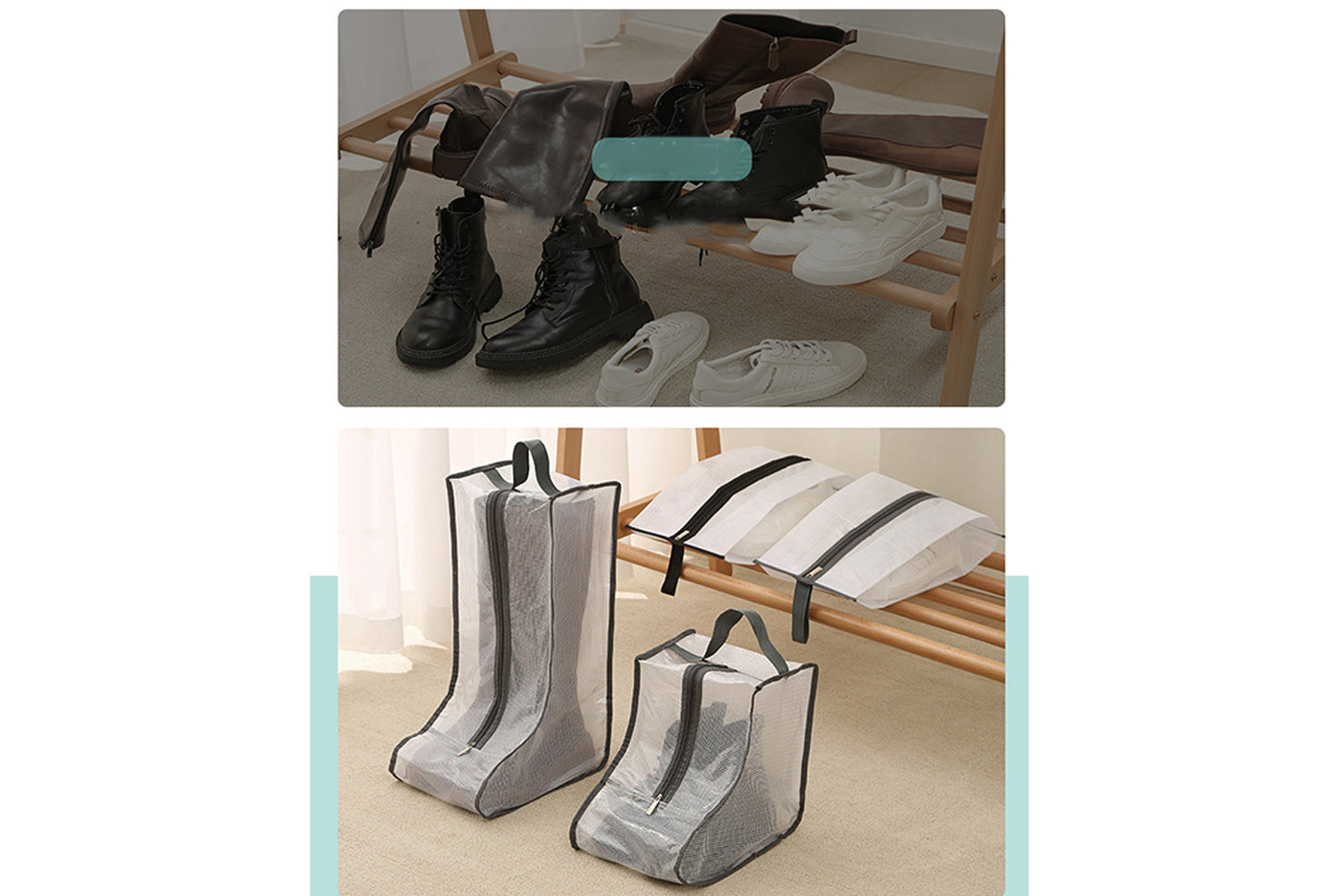 Transparent Waterproof Shoe and Boot Dustproof Bag