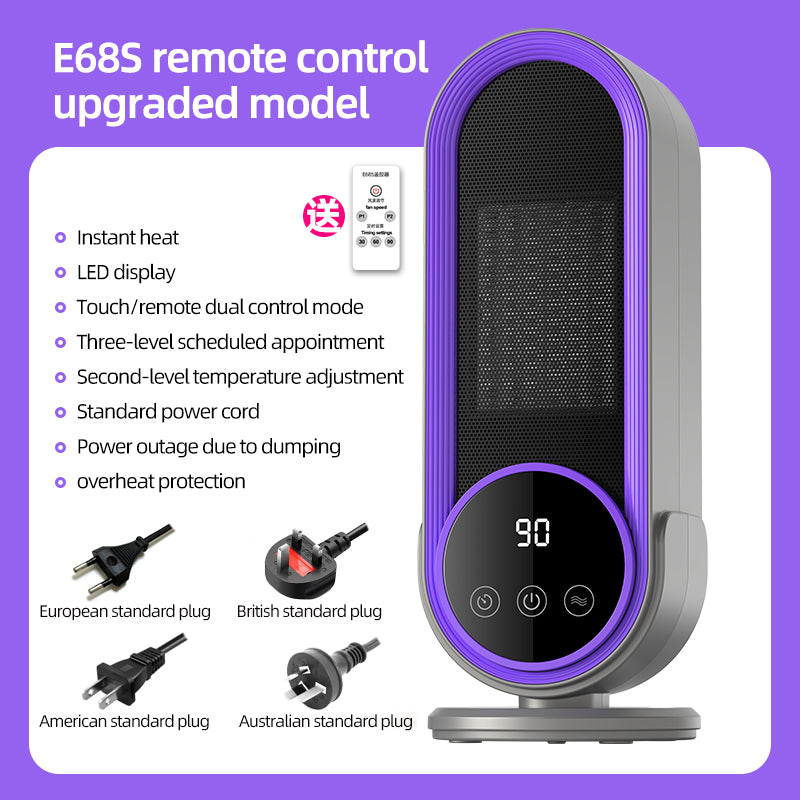 **High-Power 1200W Smart PTC Ceramic Heater (UK Plug)**