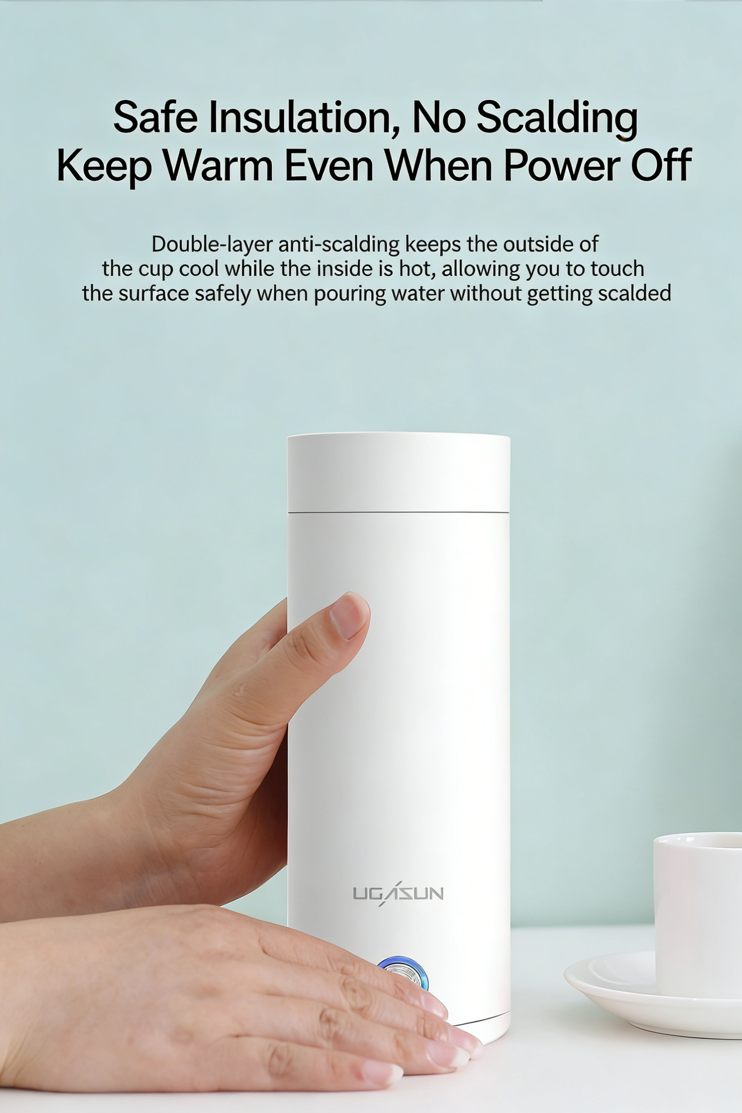 **Small Portable Electric Cup Travel Insulated Kettle**