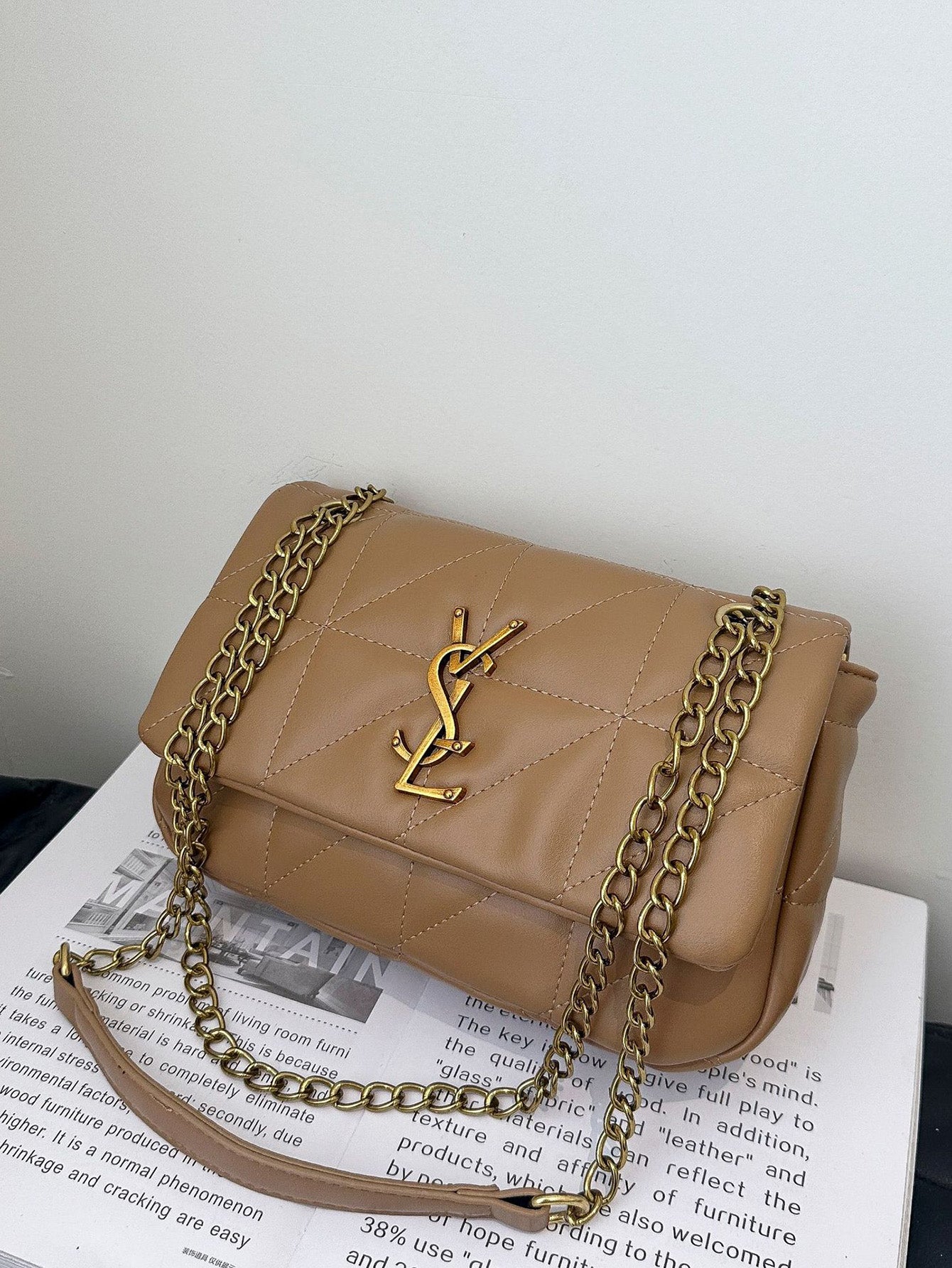 Elegant Quilted Chain Strap Shoulder Bag – The Perfect Blend of Style & Functionality - 4 colors