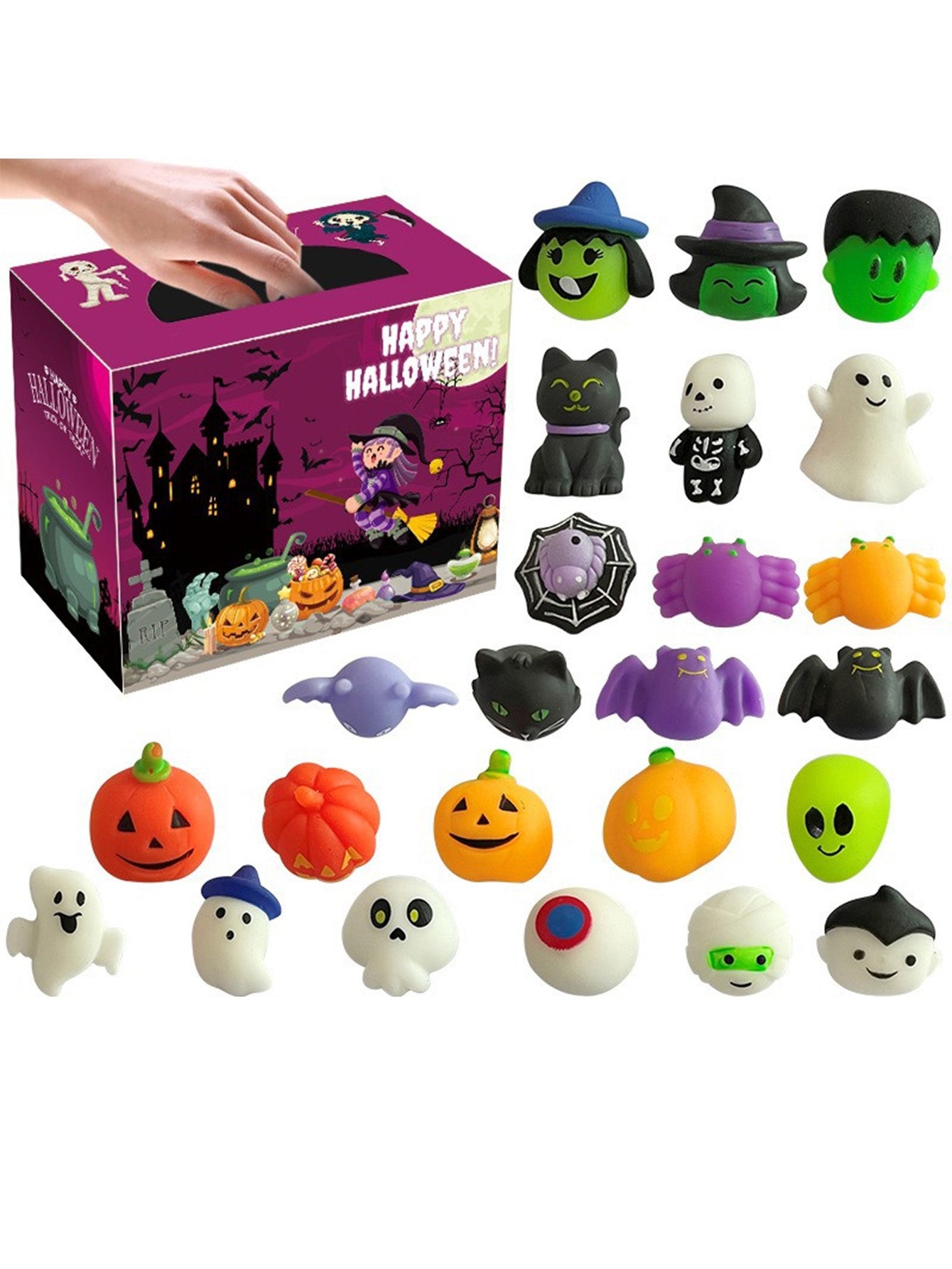 Halloween Spider Pumpkin Tricky Toy Set