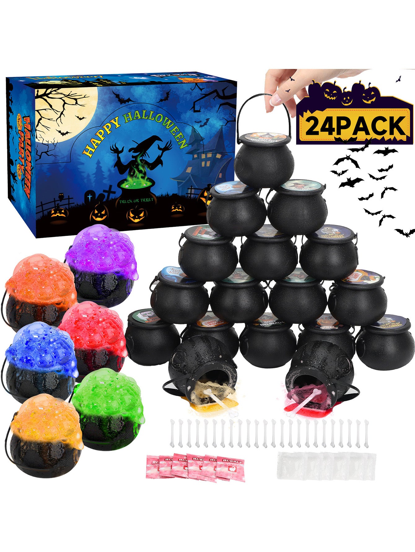 Halloween Spider Pumpkin Tricky Toy Set