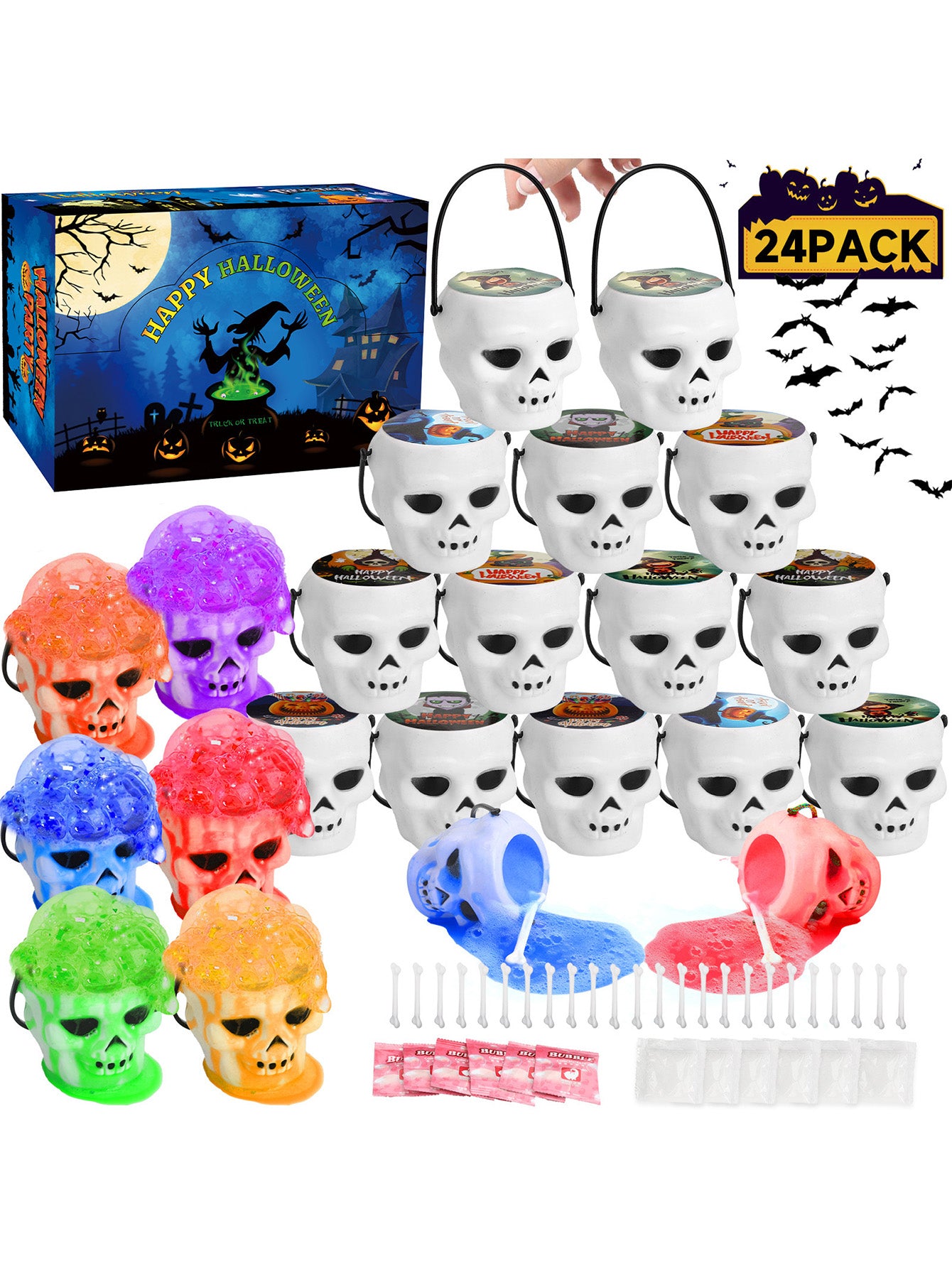 Halloween Spider Pumpkin Tricky Toy Set