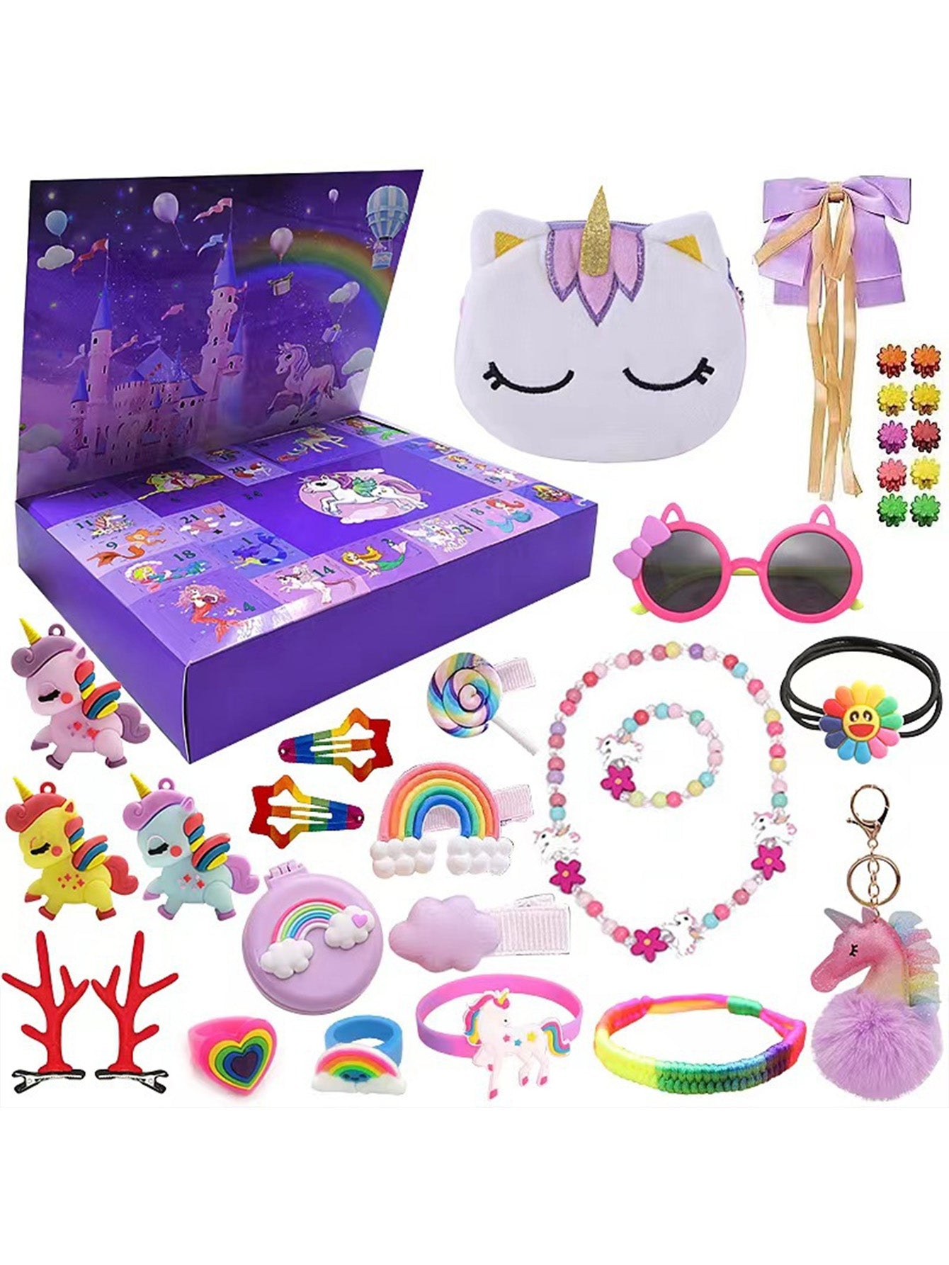 Christmas blind box countdown assembly building block toys