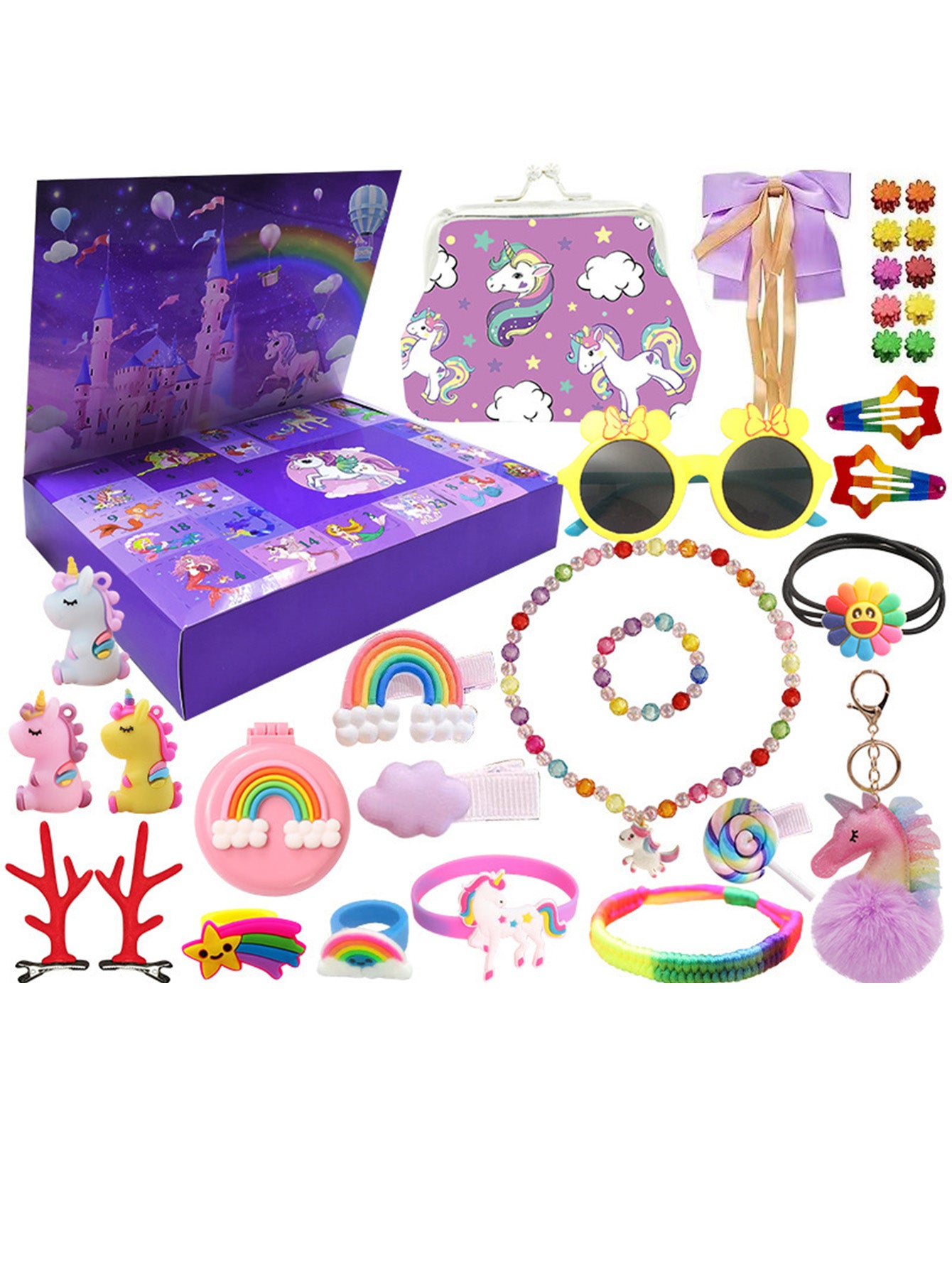 Christmas blind box countdown assembly building block toys