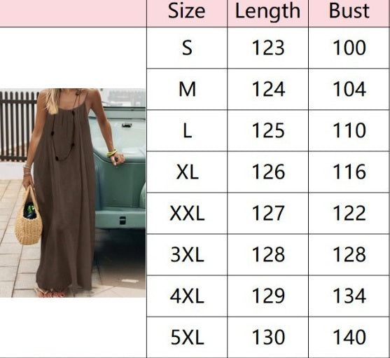# Women's Backless Loose-fitting Dress