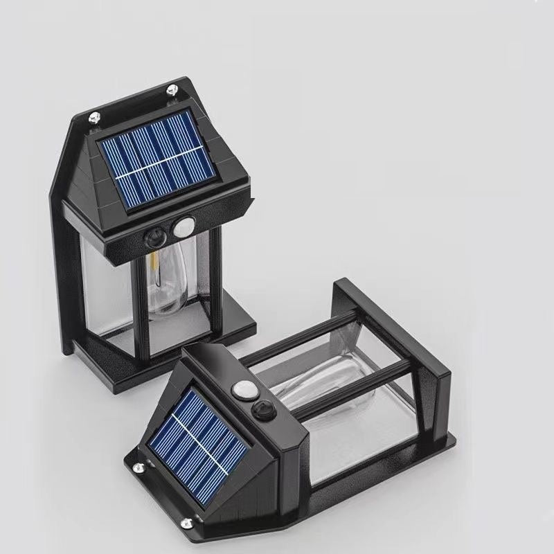 Solar-Powered Smart Sensor Wall Lamp for Courtyards