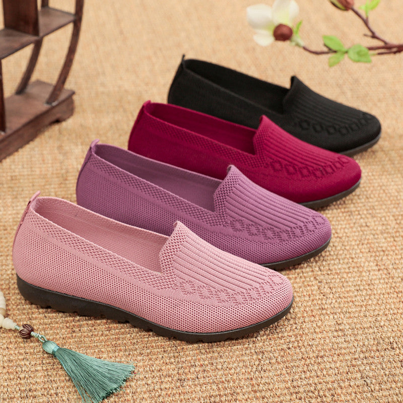 Women's Cloth Shoes with Flyknit Mesh Upper
