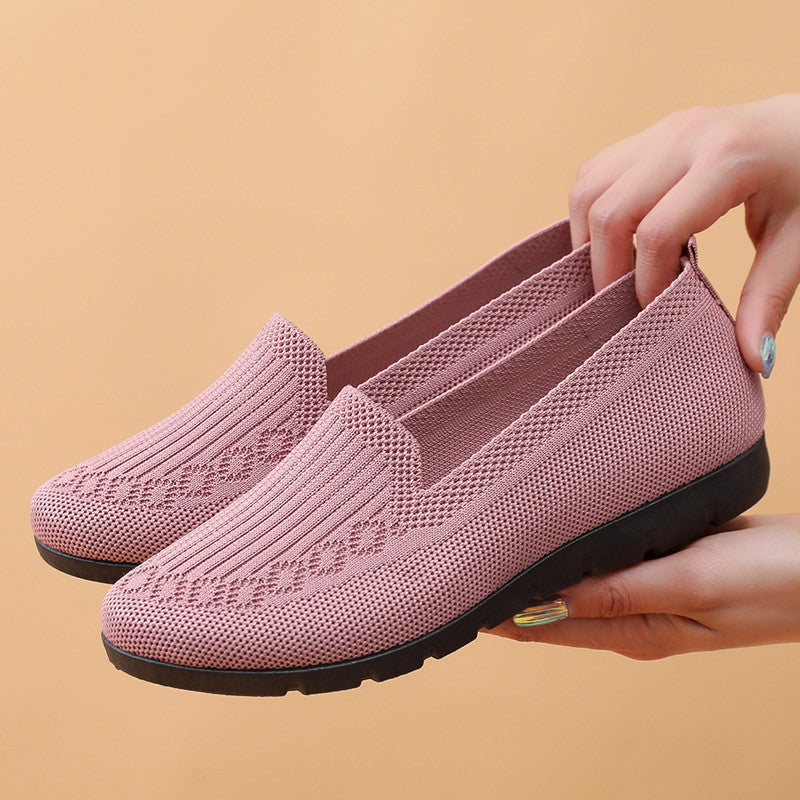 Women's Cloth Shoes with Flyknit Mesh Upper