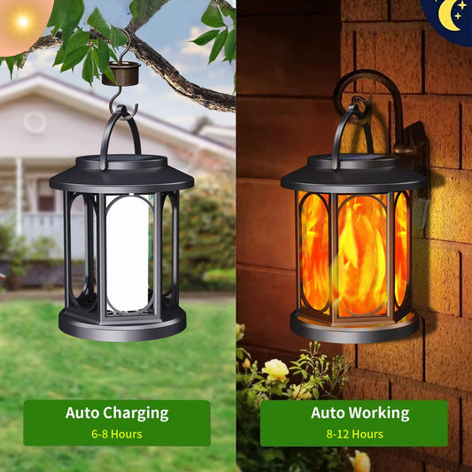 Solar-Powered Flame Landscape Garden Light