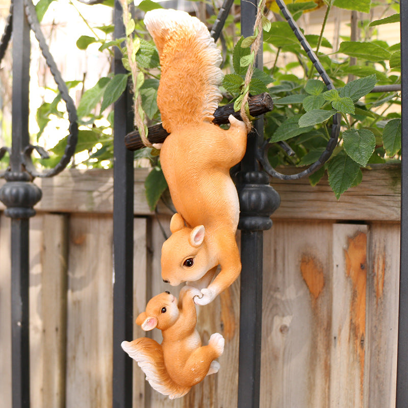 **Simulated Resin Animal Garden Hanging Ornaments**