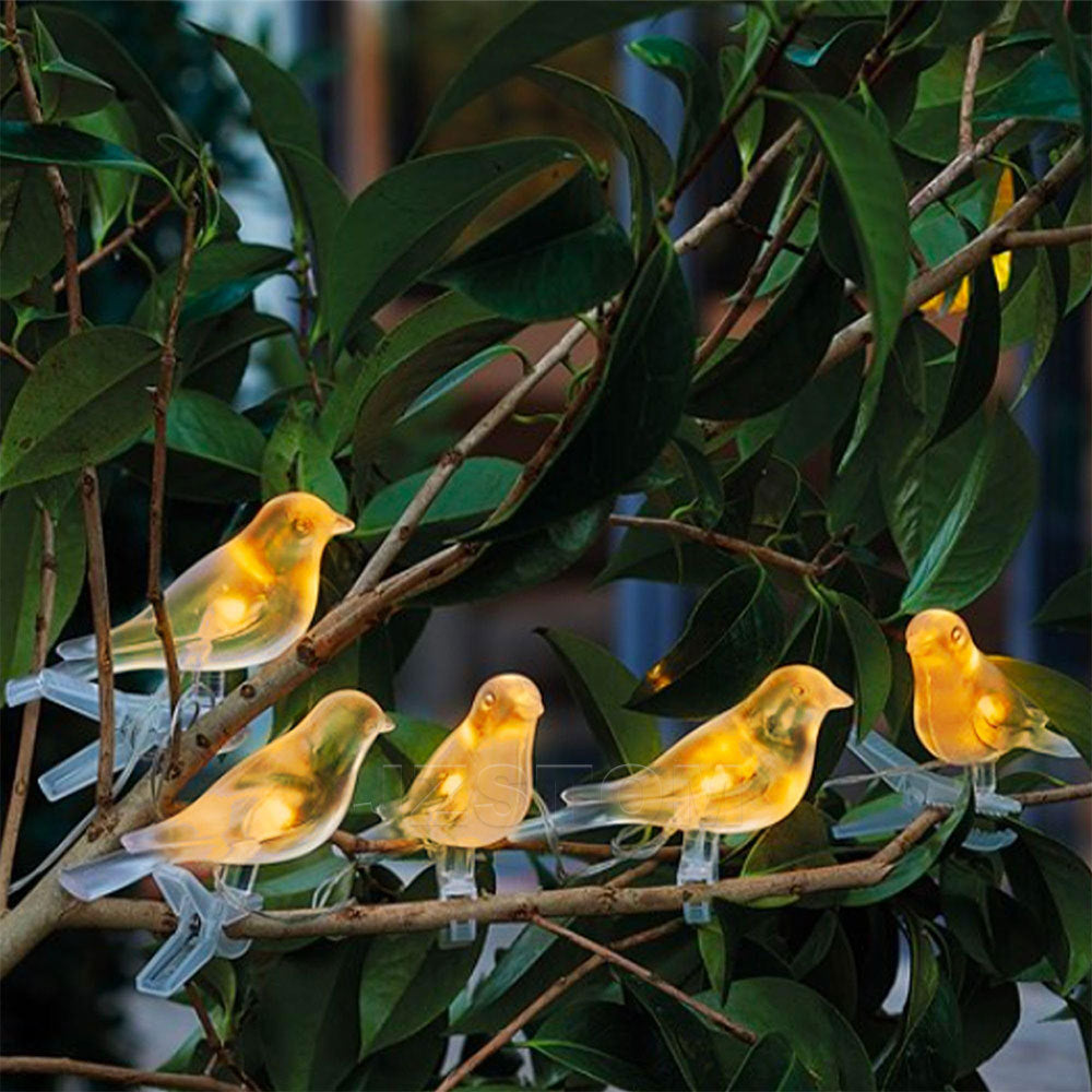 # Solar-Powered Outdoor Bird Decorative String Lights