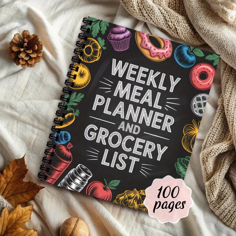 **Weekly Meal Planner/Kitchen Organizer Notebook**
