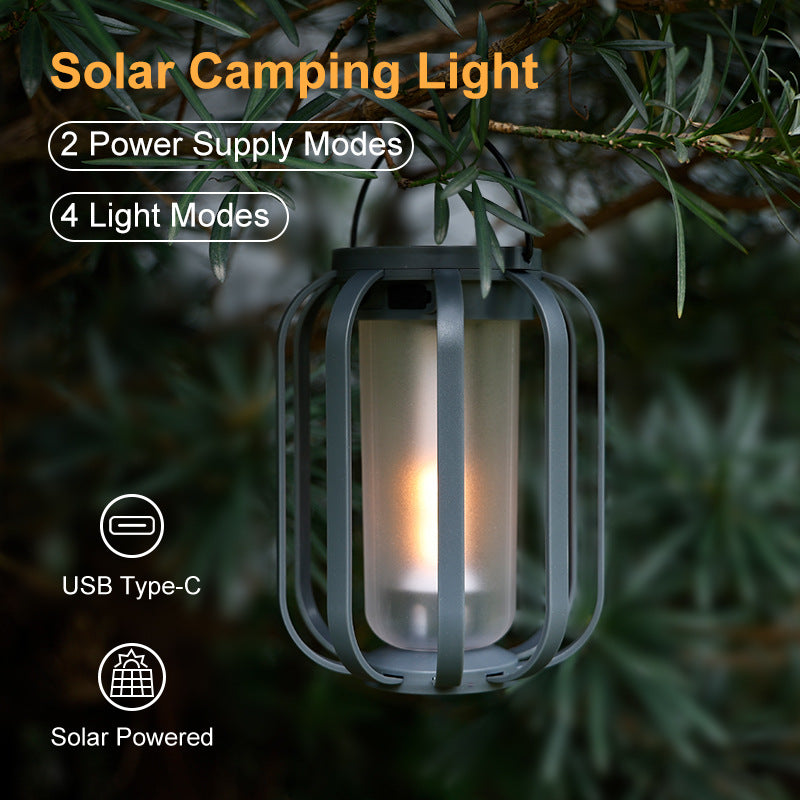 # Solar-Powered Flame Ambient Camping Light
