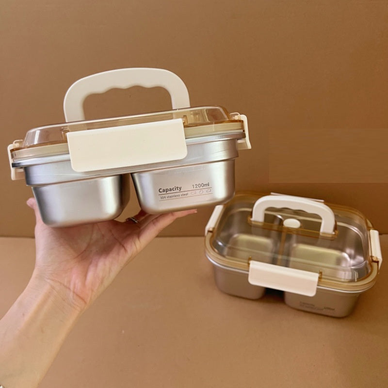 304 Stainless Steel Compartment Insulated Lunch Box
