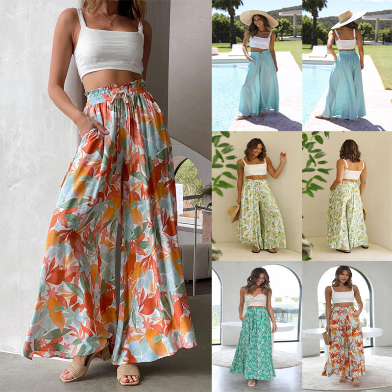 # Women's Loose-fitting Fashion Wide-Leg Casual Trousers