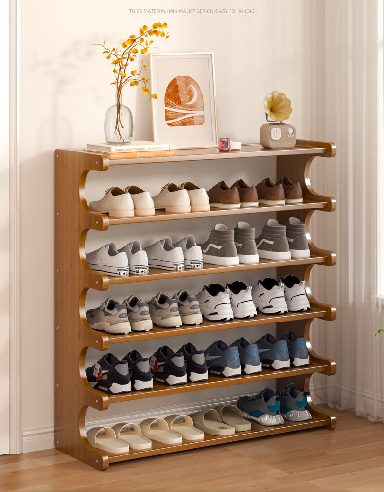 Bamboo Multi-Layer Shoe Rack