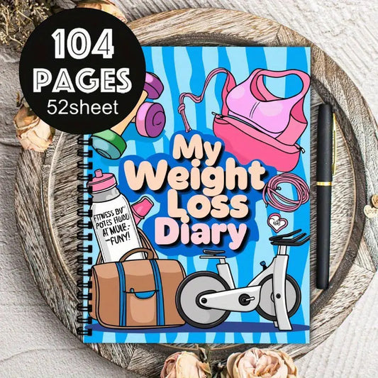 **A5 Weight Loss Diary (104-Page Recorder)**